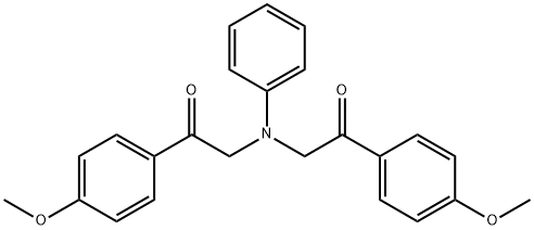 1-(4-METHOXY-PHENYL)-2-([2-(4-METHOXY-PHENYL)-2-OXO-ETHYL]-PHENYL-AMINO)-ETHANONE Struktur