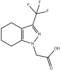 [3-(trifluoromethyl)-4,5,6,7-tetrahydro-1H-indazol-1-yl]acetic acid(SALTDATA: FREE) Struktur