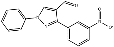 3-(3-NITROPHENYL)-1-PHENYL-1H-PYRAZOLE-4-CARBALDEHYDE Struktur