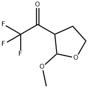 Ethanone, 2,2,2-trifluoro-1-(tetrahydro-2-methoxy-3-furanyl)- (9CI) Struktur