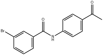 N-(4-acetylphenyl)-3-bromobenzamide Struktur