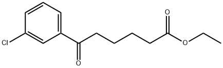 ETHYL 6-(3-CHLOROPHENYL)-6-OXOHEXANOATE Struktur