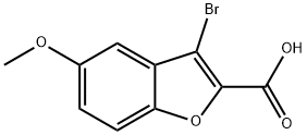 3-bromo-5-methoxybenzofuran-2-carboxylic acid Struktur