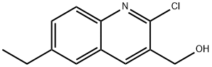 2-CHLORO-6-ETHYLQUINOLINE-3-METHANOL Struktur