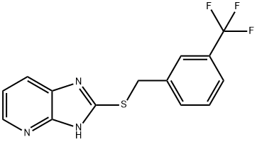 1H-IMIDAZO[4,5-B]PYRIDINE,-2-[[[3-(TRIFLUOROMETHYL)PHENYL]METHYL]THIO]- Struktur