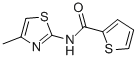 2-Thiophenecarboxamide,N-(4-methyl-2-thiazolyl)- Struktur