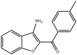 (3-AMINO-1-BENZOFURAN-2-YL)(4-METHYLPHENYL)METHANONE Struktur