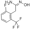 BENZENEETHANIMIDAMIDE,2-FLUORO-N-HYDROXY-6-(TRIFLUOROMETHYL)- Struktur