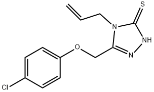 4-ALLYL-5-[(4-CHLOROPHENOXY)METHYL]-4H-1,2,4-TRIAZOLE-3-THIOL Struktur