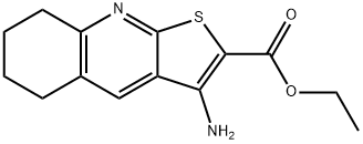 3-Amino-5,6,7,8-tetrahydro-thieno[2,3-b]quinoline-2-carboxylic acid ethyl ester Struktur