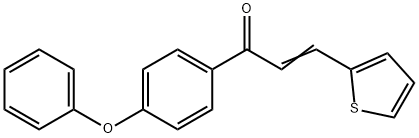 (E)-1-(4-phenoxyphenyl)-3-(2-thienyl)-2-propen-1-one Struktur