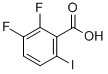 2,3-DIFLUORO-6-IODOBENZOIC ACID Struktur