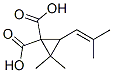 (E)-trans-(+)-Chrysanthemumdicarboxylic acid Struktur