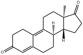 8α,13α,14β-Estra-4,9-diene-3,17-dione Struktur