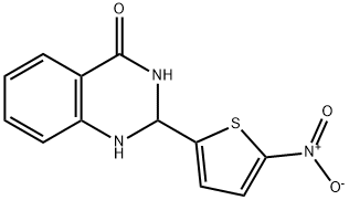 1,2-DIHYDRO-2-(5-NITRO-2-THIENYL)QUINAZOLINE-4-ONE Struktur