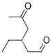 Hexanal, 3-ethyl-5-oxo- (9CI) Struktur