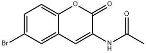 N-(6-BROMO-2-OXO-2H-1-BENZOPYRAN-3-YL)ACETAMIDE Struktur