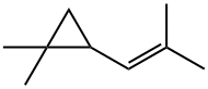 1,1-Dimethyl-2-(2-methyl-1-propenyl)cyclopropane Struktur