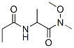 Propanamide,  N-methoxy-N-methyl-2-[(1-oxopropyl)amino]- Struktur