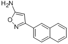 3-NAPHTHALEN-2-YL-ISOXAZOL-5-YLAMINE Struktur