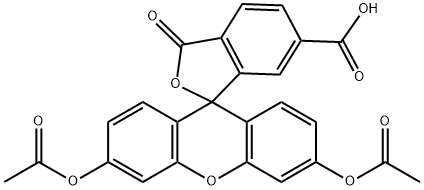 6-CARBOXYFLUORESCEIN DIACETATE Struktur