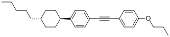 TRANS-1-(4-PENTYLCYCLOHEXYL)-4-(2-(4-PROPOXYPHENYL)ETHYNYL)BENZENE Struktur