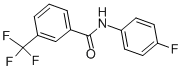 N-4-FLUOROPHENYL-3-(TRIFLUOROMETHYL)BENZAMIDE Struktur