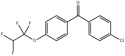 4-CHLORO-[4'-(1,1,2,2-TETRAFLUOROETHOXY)]BENZOPHENONE Struktur