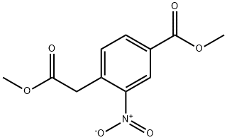 Methyl 4-(2-methoxy-2-oxoethyl)-3-nitrobenzoate Struktur