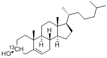 CHOLESTEROL-3-13C Struktur