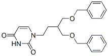 1-[4-(Benzyloxy)-3-[(benzyloxy)methyl]butyl]uracil Struktur