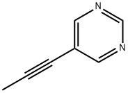 Pyrimidine, 5-(1-propynyl)- (9CI) Struktur