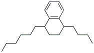 1-Butyl-4-hexyl-1,2,3,4-tetrahydronaphthalene Struktur