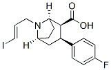 (E)-N-(1-Iodoprop-1-en-3-yl)-3-beta-(4-fluorophenyl)-nortropane-2-beta-carboxylic acid Struktur