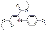 2-(p-Anisidino)fumaric acid diethyl ester Struktur