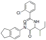 Benzamide, 2-chloro-N-[1-[[(2,3-dihydro-1H-inden-5-yl)amino]carbonyl]-2-methylbutyl]- (9CI) Struktur