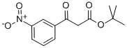 BETA-OXO-3-NITRO-BENZENEPROPANOIC ACID 1,1-DIMETHYLETHYL ESTER Struktur