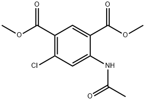 diMethyl 4-acetaMido-6-chloroisophthalate Struktur