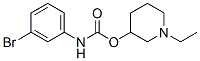 m-Bromocarbanilic acid 1-ethyl-3-piperidinyl ester Struktur