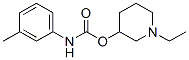 m-Methylcarbanilic acid 1-ethyl-3-piperidinyl ester Struktur