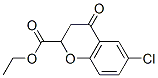 ethyl 6-chlorochroman-4-one-2-carboxylate Struktur