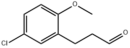 Benzenepropanal, 5-chloro-2-Methoxy- Struktur