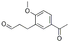 Benzenepropanal, 5-acetyl-2-Methoxy- Struktur