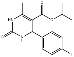 5-Pyrimidinecarboxylicacid,4-(4-fluorophenyl)-1,2,3,4-tetrahydro-6-methyl-2-oxo-,1-methylethylester(9CI) Struktur