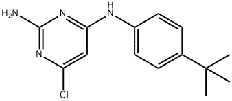 N-(4-TERT-BUTYL-PHENYL)-6-CHLORO-PYRIMIDINE-2,4-DIAMINE Struktur