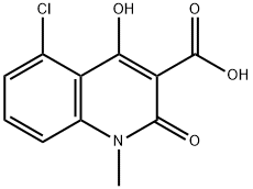 5-CHLORO-1,2-DIHYDRO-4-HYDROXY-1-METHYL-2-OXO-3-QUINOLINE CARBOXYLIC ACID Struktur