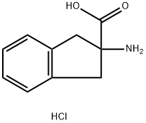 2-AMINOINDAN-2-CARBOXYLIC ACID HYDROCHLORIDE Structure