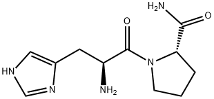 (2S)-1-[(2S)-2-Amino-3-(3H-imidazol-4-yl)propanoyl]pyrrolidine-2-carboxamide Struktur