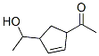 Ethanone, 1-[4-(1-hydroxyethyl)-2-cyclopenten-1-yl]- (9CI) Struktur