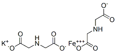 Iminodiacetic acid ferric potassium salt Struktur